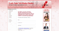 Desktop Screenshot of ladysale.hu